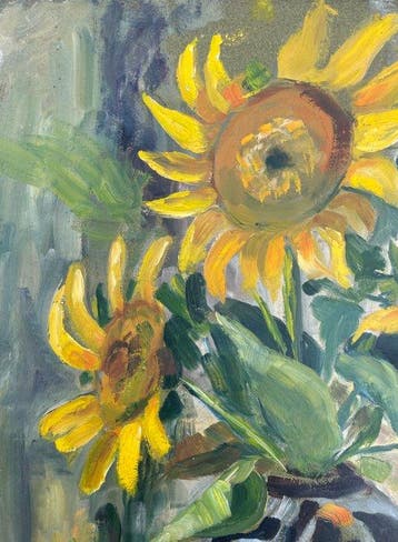 Dieter Wulff (1929-2010) - Sonnenblumen