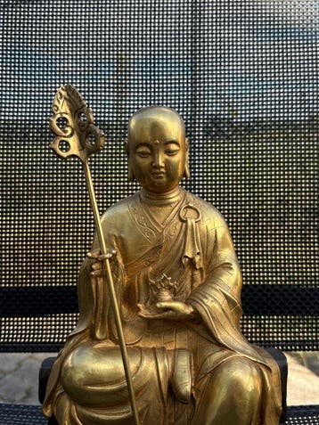 Ksitigarbha - Verguld brons - Azië