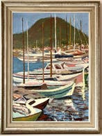 Ernst H. Fleurien (XX) - Pastoses Ölgemälde – Port de la, Antiquités & Art, Art | Peinture | Classique