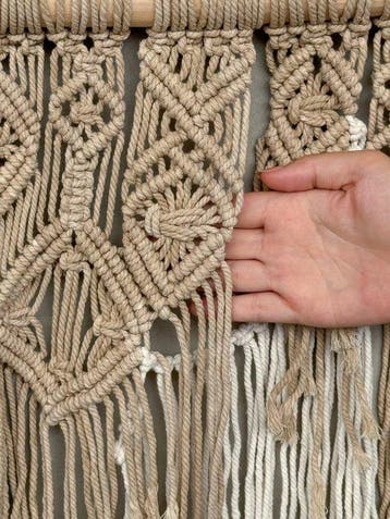 Wanddecoratie - NO RESERVE PRICE - Beautiful macramé Wall, Antiek en Kunst
