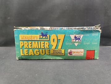 Panini Premier League 97 - Box originale con 50 bustine - 1, Nieuw