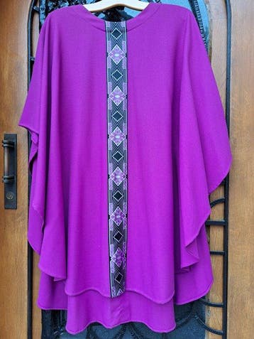 Chasuble Kazuivel Vêtement déglise - Art déco - Tissu de