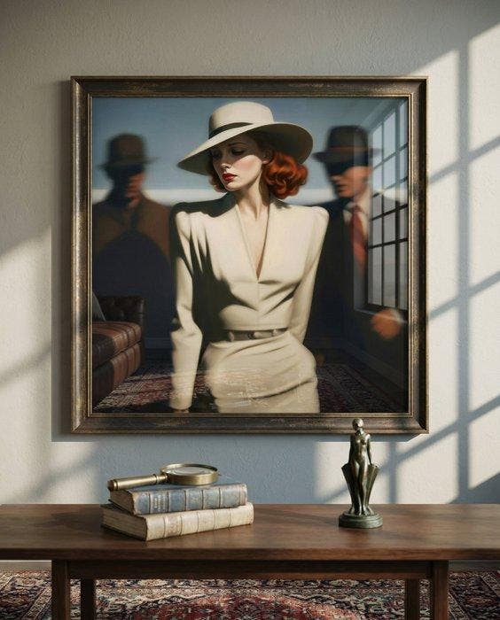 Le Yack - Ivory Silhouette - Hand Signed, Antiek en Kunst, Antiek | Overige Antiek