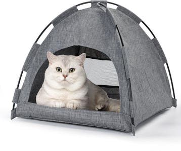 Kattenmand - Kattenhuis - Wigwam - Grijs - Nobleza, Verzenden