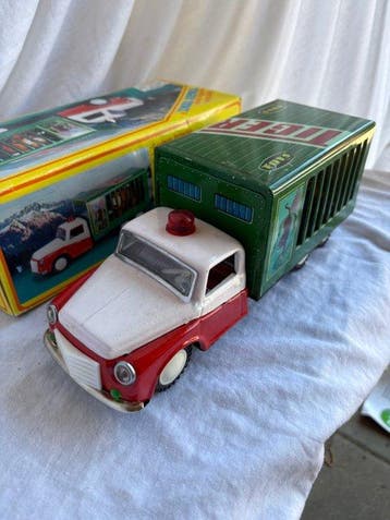 Vintage Blikken Tiger Truck – Friction met Sirene – Tijger