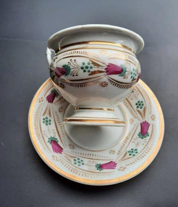 Porcelana de paris(Vieux Paris) - Tazza (2) - Porcelaine, Antiquités & Art