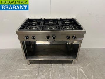 RVS Modular 6 Pits Gasfornuis 110 cm GAS Horeca, Zakelijke goederen, Ophalen of Verzenden, Nieuw in verpakking