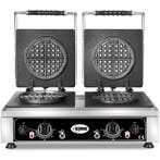 Wafelijzer | AMERICAN | Dubbel | Ronde Wafels (Ø160mm) |, Verzenden, Nieuw in verpakking
