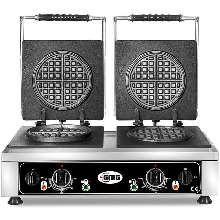 Wafelijzer | AMERICAN | Dubbel | Ronde Wafels (Ø160mm) |, Zakelijke goederen, Horeca | Keukenapparatuur, Nieuw in verpakking, Verzenden