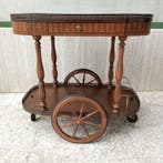 Serveerwagen - Hout, Metaal, Rubber - Vintage serveerwagen, Nieuw