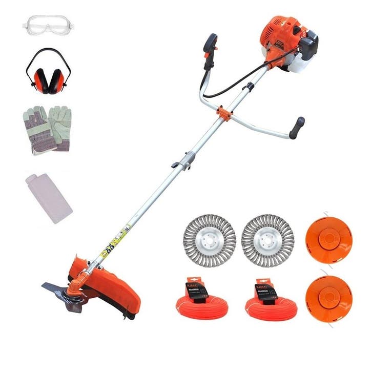 Kibani Bosmaaier Kantenmaaier  Benzine - 52 cc / 1.9 PK, Tuin en Terras, Hand-tuingereedschap, Nieuw