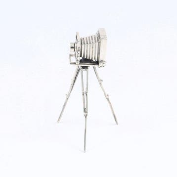 Medusa Oro - Camera op statief - Beeldje - .925 zilver