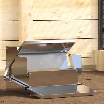 vidaXL Kip trekvoeder zilver 50 x 40 x 29 cm 2 kg, Verzenden