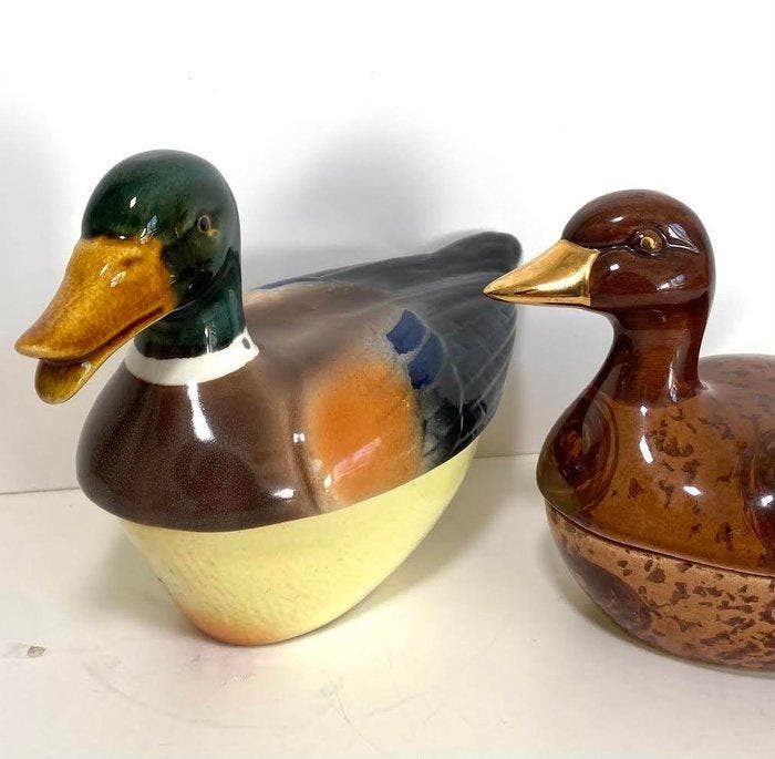 Michel Caugant - Caugant - Tafelservies (2) - Keramiek, Antiquités & Art, Antiquités | Ustensiles de cuisine