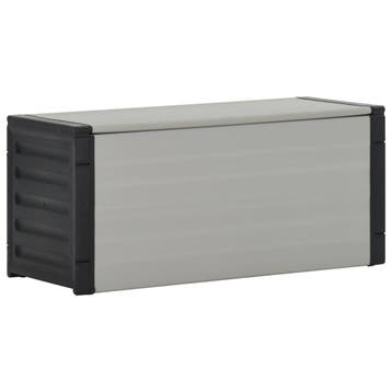 vidaXL Tuinafvalbak 85x34x40 cm grijs, Verzenden, Nieuw