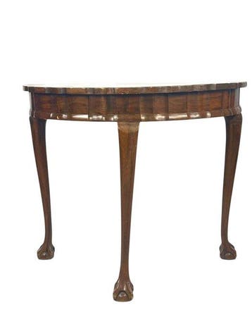 Tafel - Hout - Demi-Lune consoletafel
