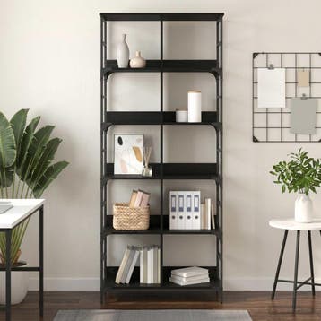 vidaXL Boekenplank 4-laags 78,5 x 33 x 188,5 cm metaal PB, Huis en Inrichting, Verzenden, Nieuw