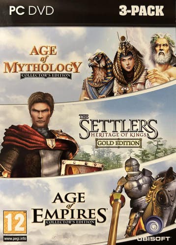 3-Pack: Age of Mythology Gold Edition / The Settlers: Herita, Games en Spelcomputers, Verzenden, Nieuw