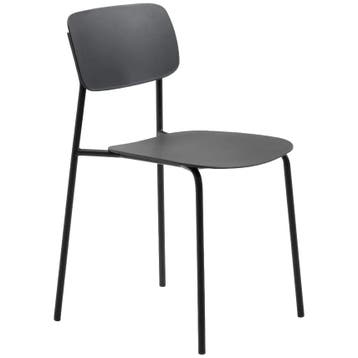De Rebellenclub Strom Eetkamerstoel - Set Van 4 - Zwart -, Verzenden, Nieuw, Metaal