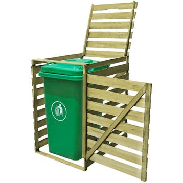 vidaXL Containerberging enkel 240 L geïmpregneerd hout, Doe-het-zelf en Bouw, Verzenden