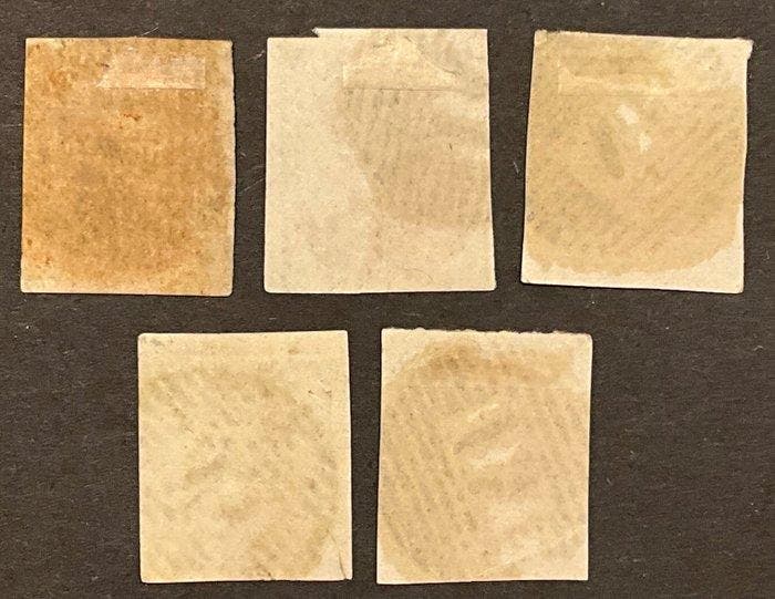 België 1858/1861 - Leopold 1 : Medaillon 40c Karmijn -, Timbres & Monnaies, Timbres | Europe | Belgique