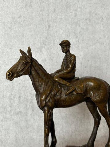 Statue, Paard met ruiter 20.5 cm / 2.6 kg (Zonder