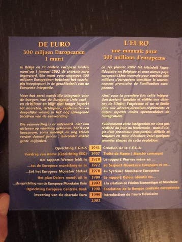België. Year Set (BU) 1999/2001 Trippleset (Zonder