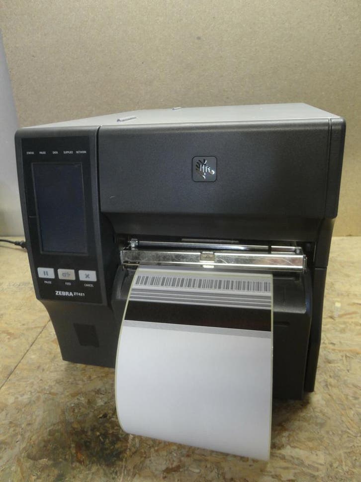 Zebra ZT421 Thermal Transfer Label Printer CUtter - 300dpi, Computers en Software, Printers, Thermo-printer, Gebruikt, Printer