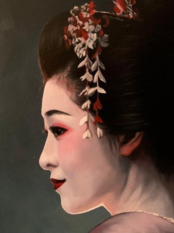 J. Hanter - La mirada que no regresa. XL, Antiquités & Art, Art | Peinture | Moderne