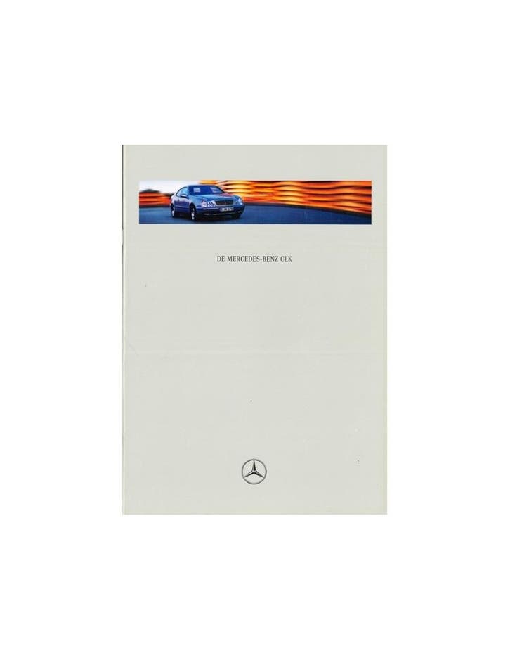1997 MERCEDES BENZ CLK KLASSE BROCHURE NEDERLANDS, Livres, Autos | Brochures & Magazines