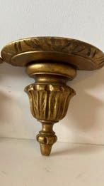 Wandtafel - Eik - Een paar decoratieve consoles van hout met