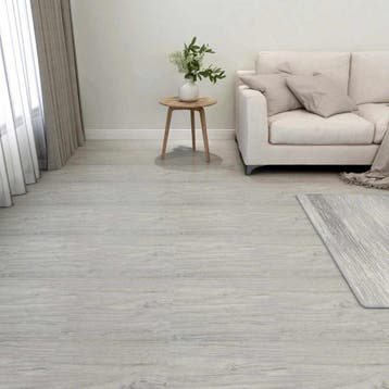 vidaXL Vloerplanken Grijs en Hout 5,11 m² 55 st PVC, Doe-het-zelf en Bouw, Verzenden, Nieuw