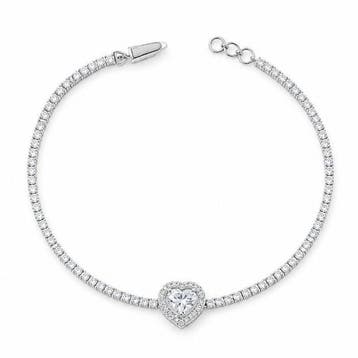 Bracelet de tennis - 14 carats Or blanc - 2.42ct. tw.