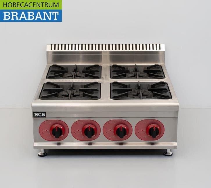 HCB 4 Pits fornuis Opzet model PROPAAN gas 29,2 kW 70 cm, Zakelijke goederen, Horeca | Keukenapparatuur, Ophalen of Verzenden