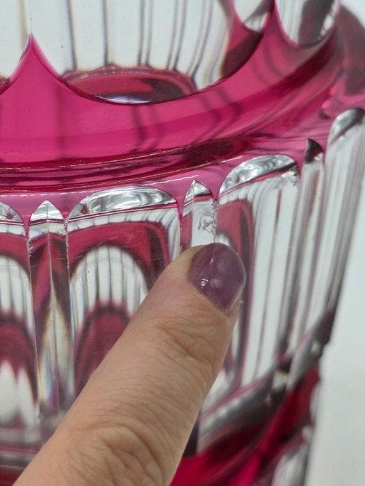 Val Saint Lambert - Vaas - Kristal, Antiquités & Art, Antiquités | Verre & Cristal