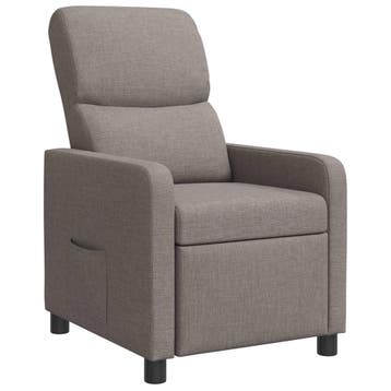 vidaXL Recliner Taupe, Verzenden