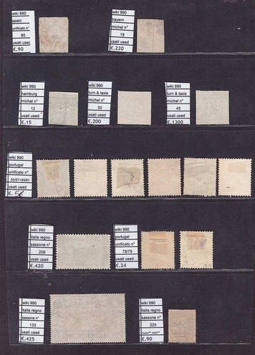 Wereld 1850 - Prachtige collectie postzegels, uitsluitend
