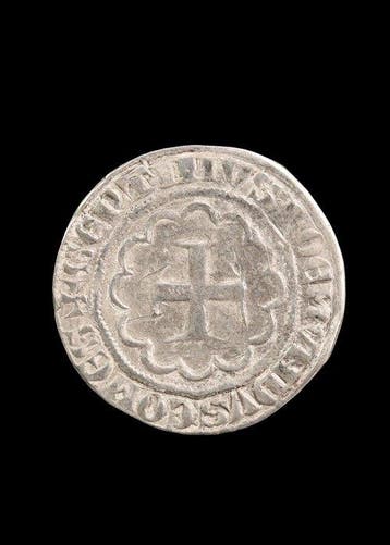 Middeleeuwen, kruisvaardersperiode Zilver Geslagen muntstuk