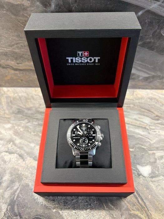 Tissot - Seastar 1000 Chronograph - Sans prix de réserve -, Handtassen en Accessoires, Horloges | Heren
