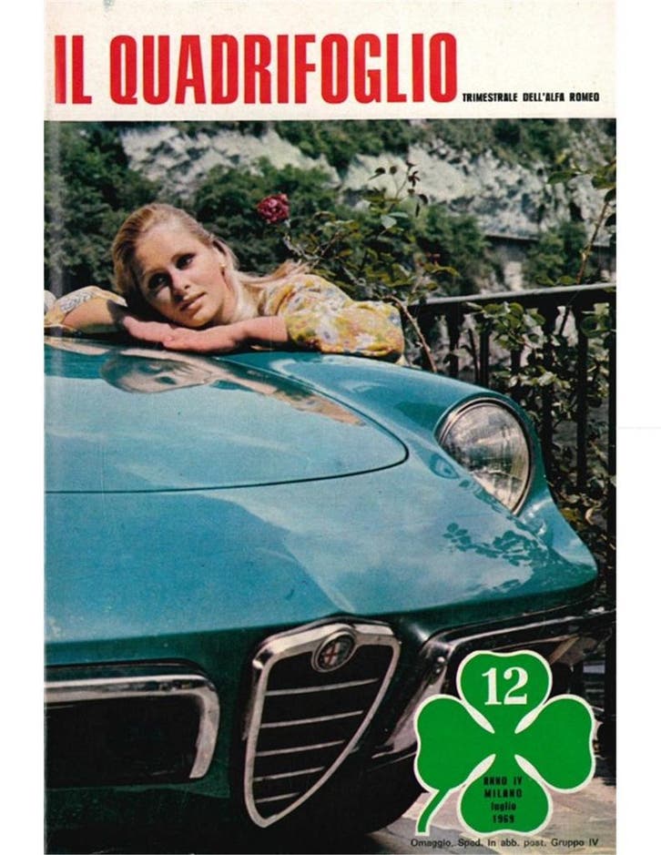 1969 ALFA ROMEO IL QUADRIFOGLIO MAGAZINE 12 ITALIAANS, Boeken, Auto's | Folders en Tijdschriften