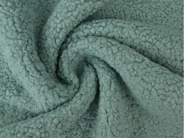 10 meter teddy bont - oud groen - Bouclé stoffen, Hobby & Loisirs créatifs, Tissus & Chiffons, Envoi