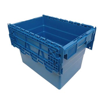 Distributiebak 600x400x416 mm euronorm blauw kunststof, Ophalen of Verzenden