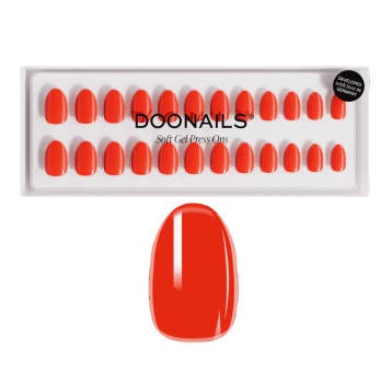 Doonails - Soft Gel Press Ons - On Fire Short Round, Verzenden, Nieuw