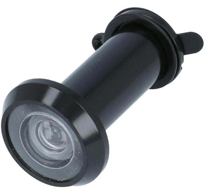DX Deurspion 180° zwart, Doe-het-zelf en Bouw, Deuren en Vliegenramen, Nieuw