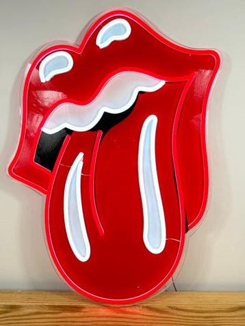 Rolling Stones - Enseigne lumineuse au néon - Plexi