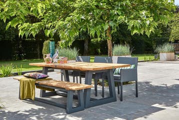 Suns Ovada tuintafel met bank 220 cm SALE |, Tuin en Terras, Nieuw