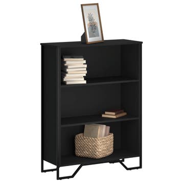 vidaXL Boekenkast 80x31x106 cm bewerkt hout zwart, Verzenden