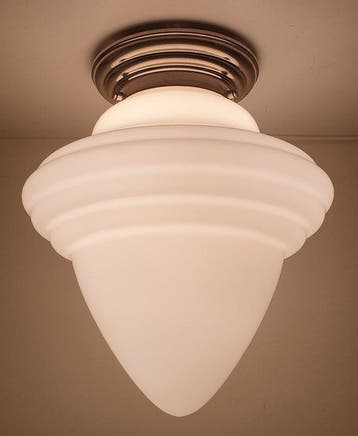 GISO (Gispen) - Plafondlamp - Acorn - Opaline glas - Groot, Antiek en Kunst
