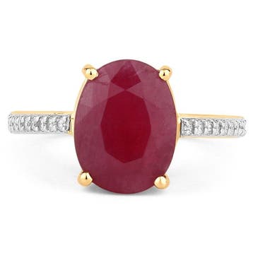 Zonder minimumprijs - Ring - 14 karaat Geel goud - 3.97ct., Nieuw