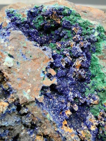 Azurite, malachite Cristaux- 1805 g - (8), Collections, Minéraux & Fossiles
